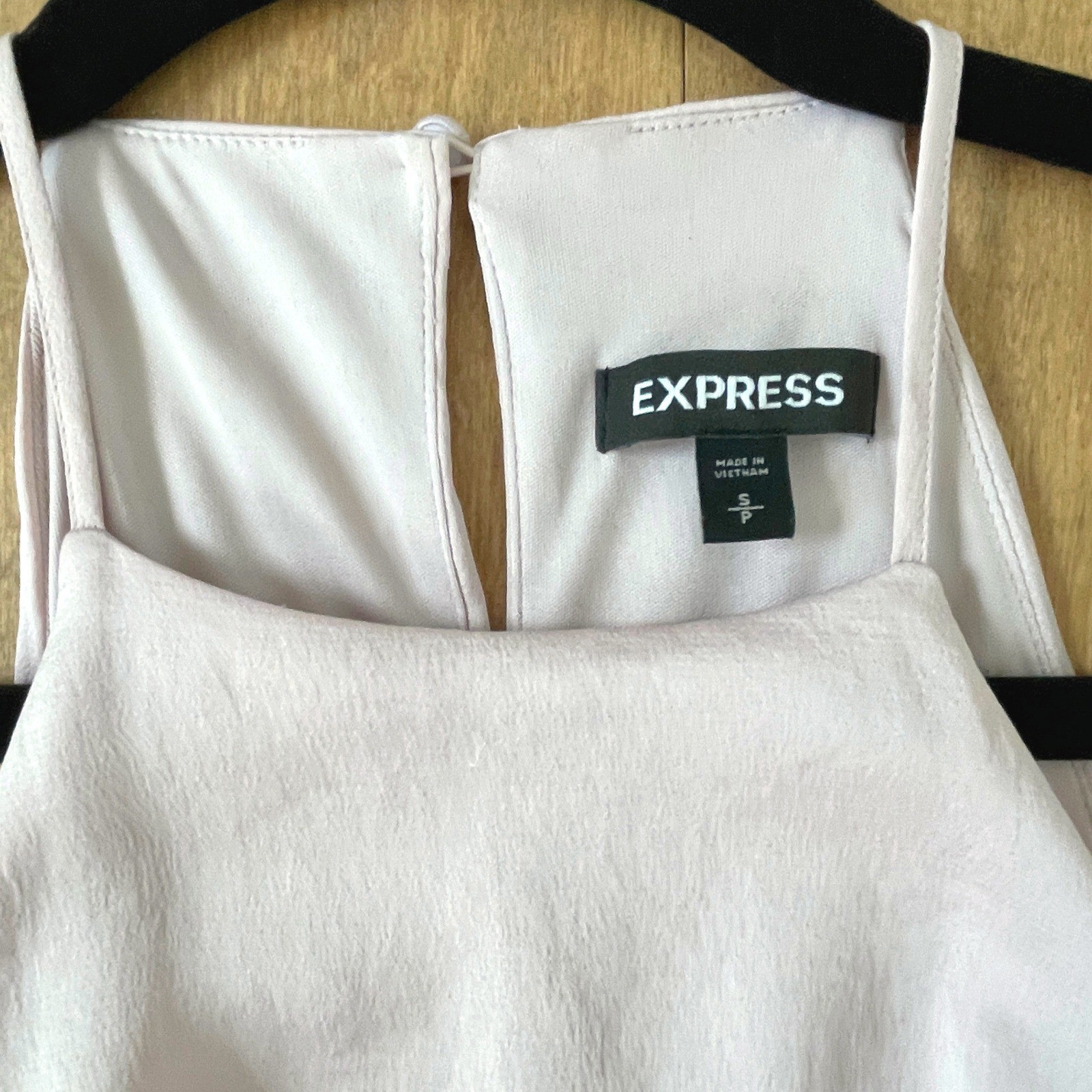 Express Blush Pink Halter High Low Ruffle Wrap Midi Dress Womens Small