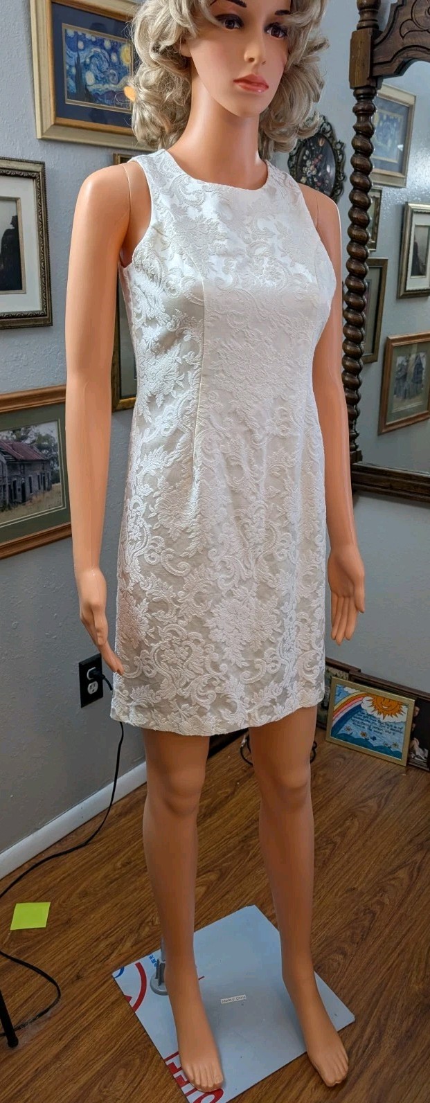 Jessica McClintock Girls’ Millennium 2000 Borcade Dress Size16petite PETITE EUC