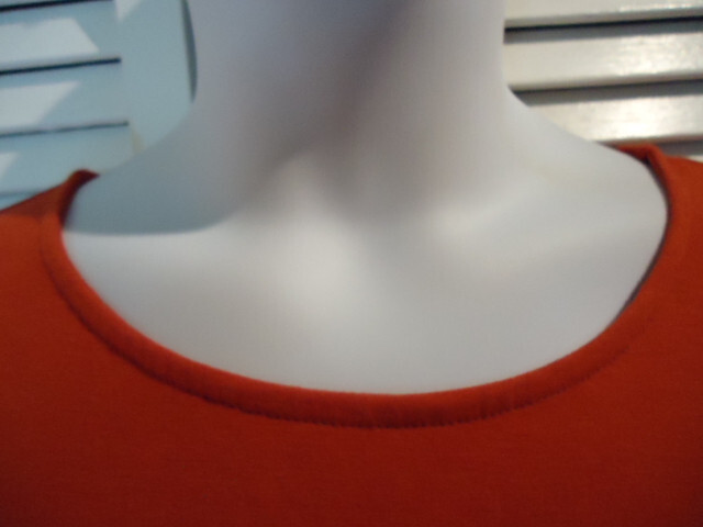 Zenana Premium Womens Ruest Orange Short Sleeve Crew Neck Tunic Dress Size 1X