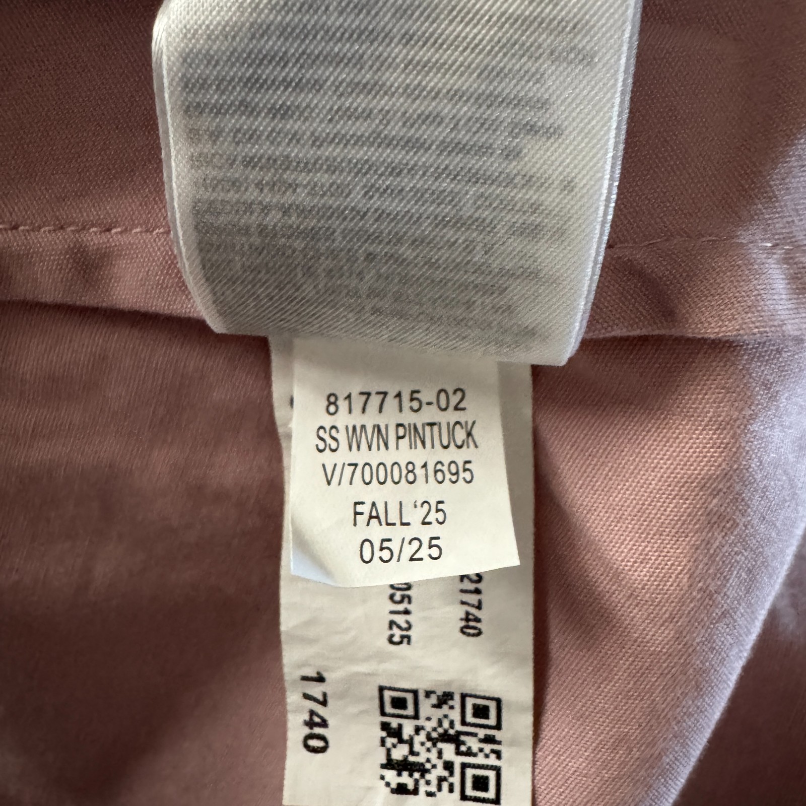 Banana Republic Pink Pintuck Maxi Shirt Dress Fit Flare Cotton Small Minimalist
