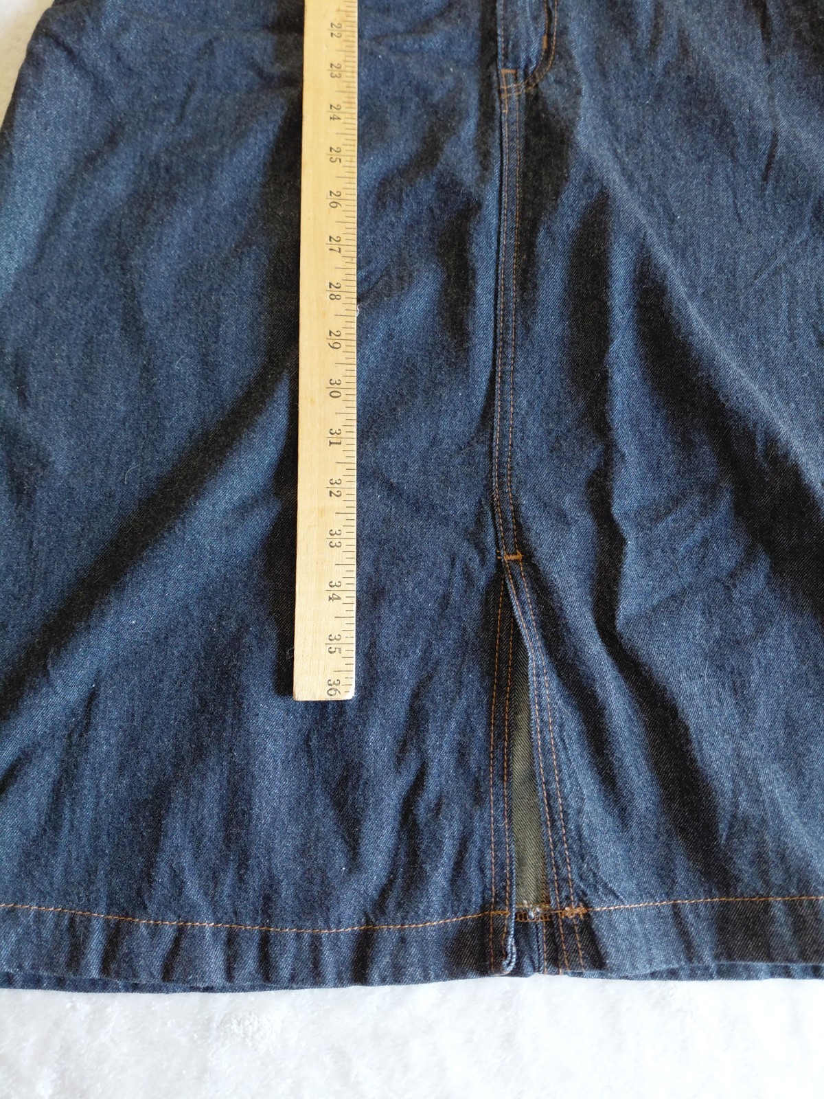 Signature By Levi Dark Blue Wash Denim Cowgirl Utility Midi Shirt Dress Medium