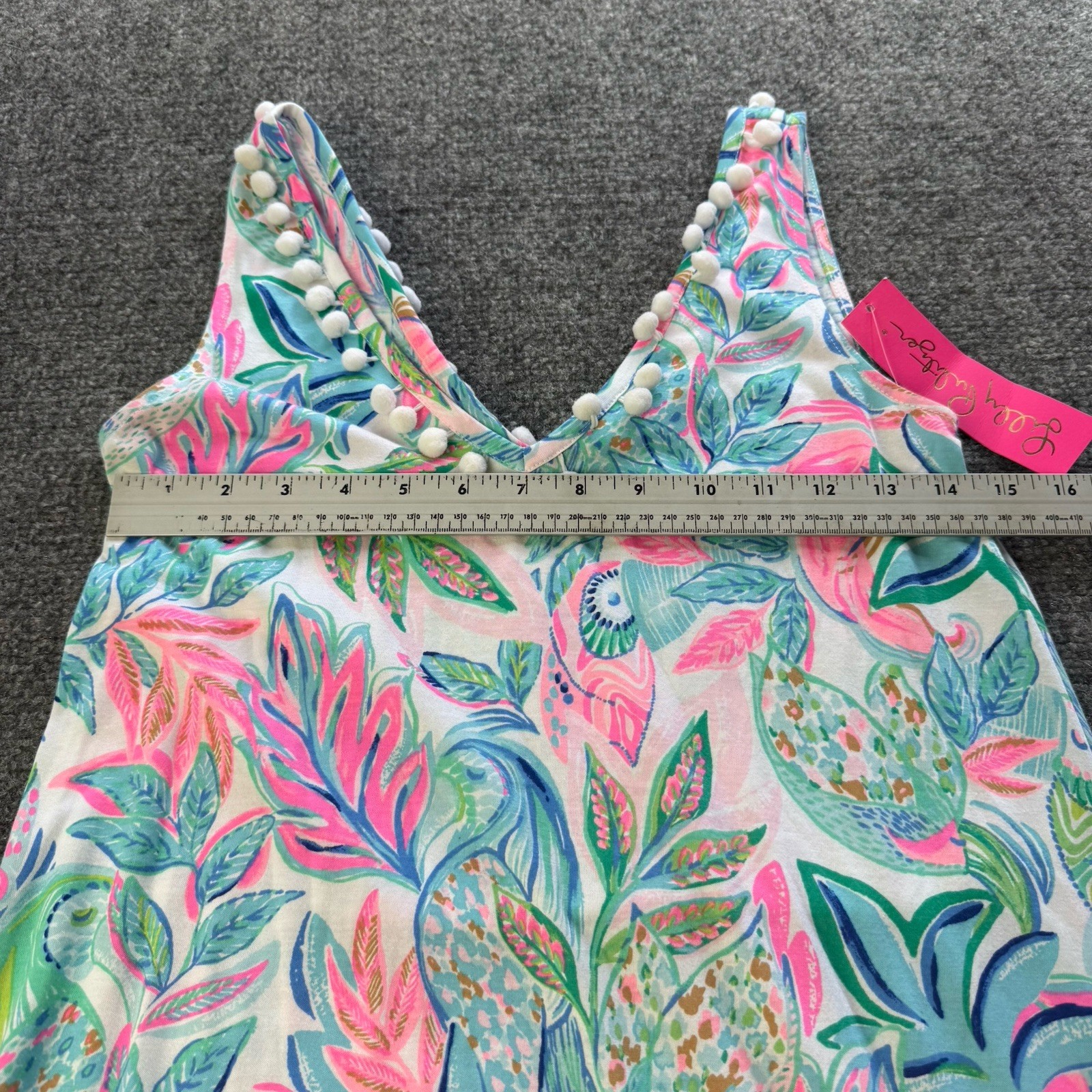 NWT Lilly Pulitzer Camilla Swing Dress Toucan Do It Better XXS Ruffle Pom Pom