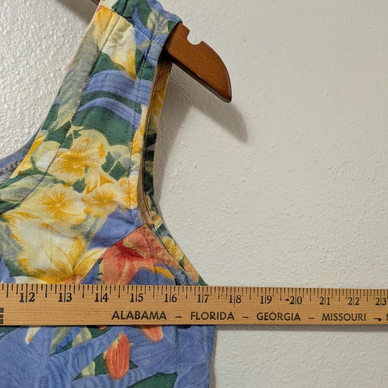 1990s Tropical Floral Button Front Maxi Sundress Medium