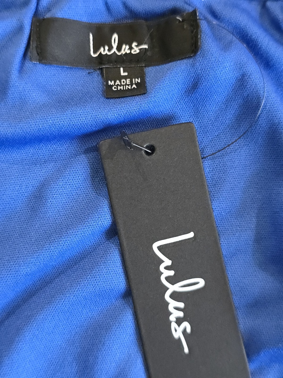 Lulus Alluring Marvel Royal Blue Satin Pleated One Shoulder Midi Dress Women’s L