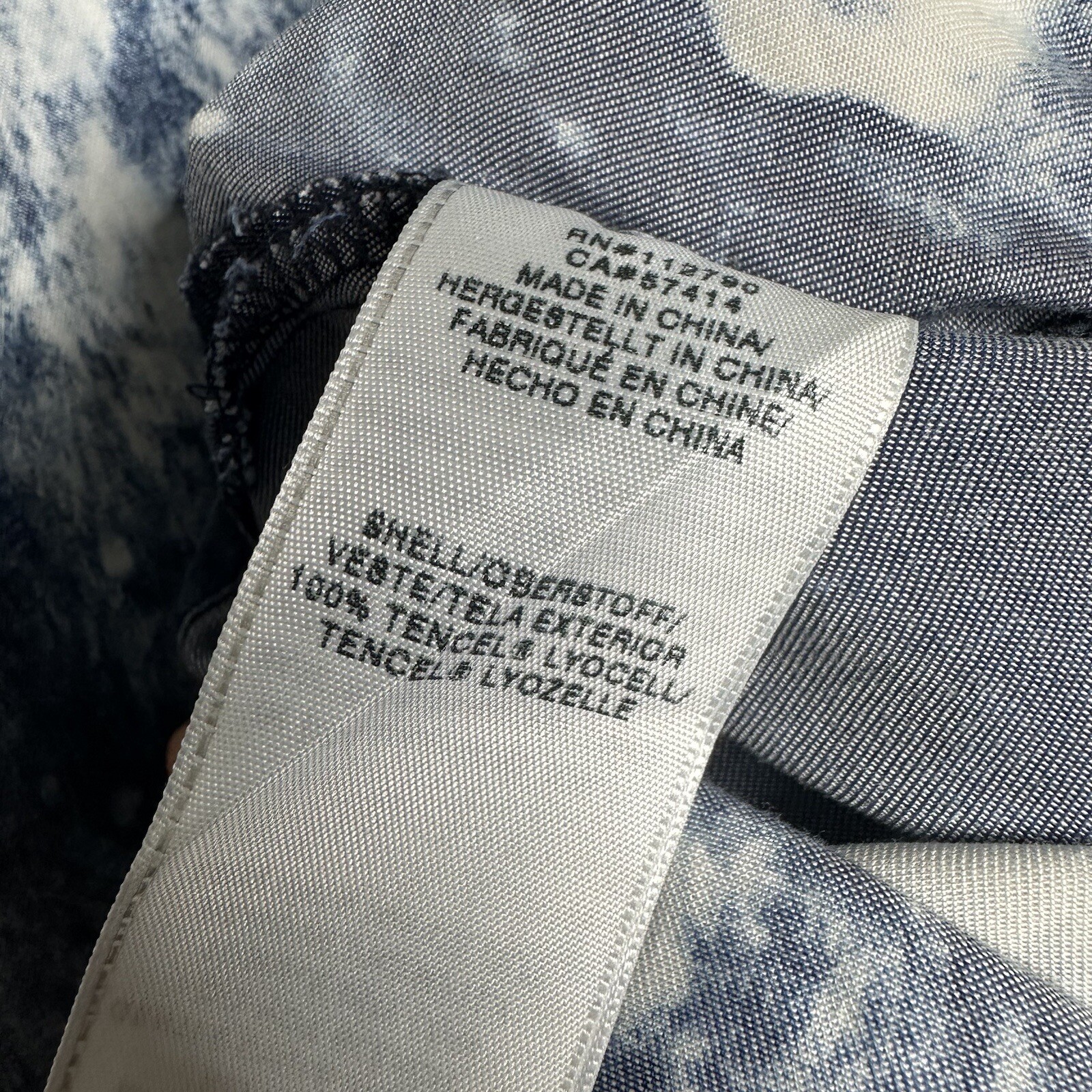 True Religion Georgia Chambray Button Down Dress Women’s Blue White Small Petite
