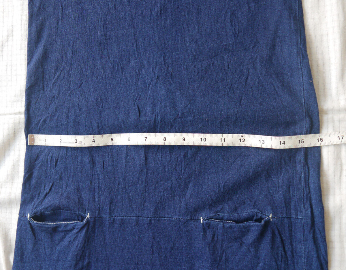Journal Standard JS Work Indigo Blue 2 Pocket Dress Sz M Japan
