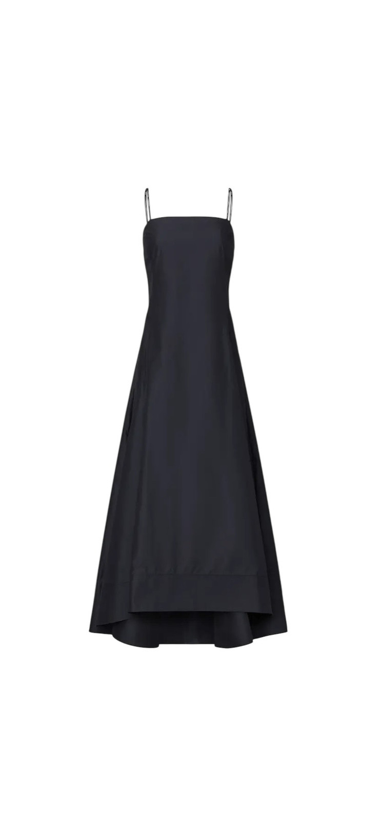 3.1 Phillip Lim Spaghetti Strap Midi Black Dress with Pockets Size 8 MSRP: $650