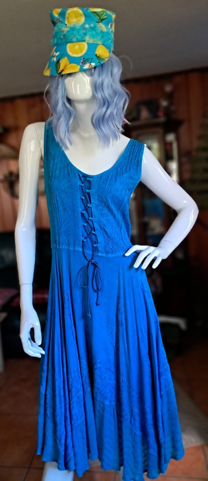 Fashion Terminal Handkerchief Hem Sun Dress Gypsy 12