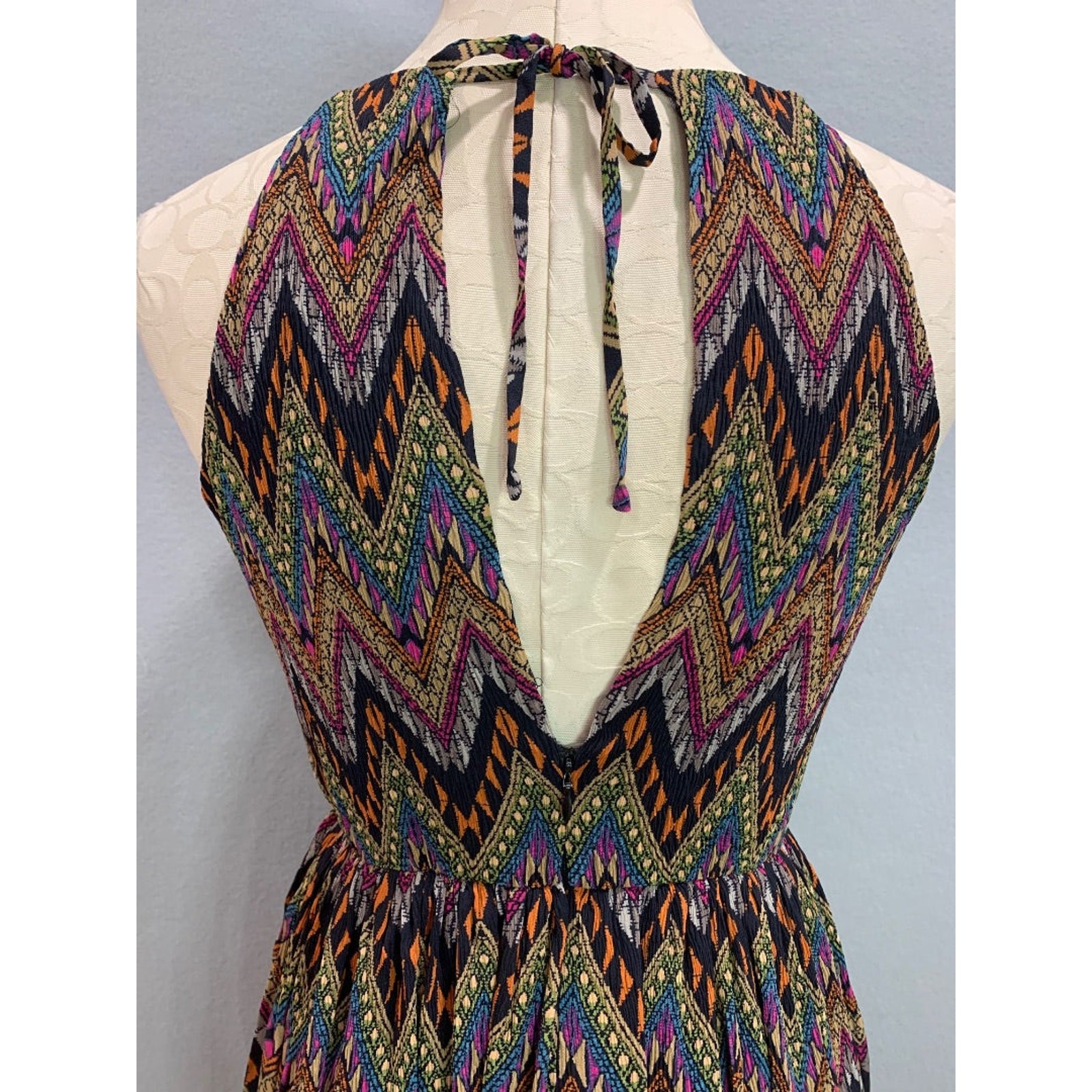 Small Junk Clothing New Tribal Aztec Print Maxi Dress Lined