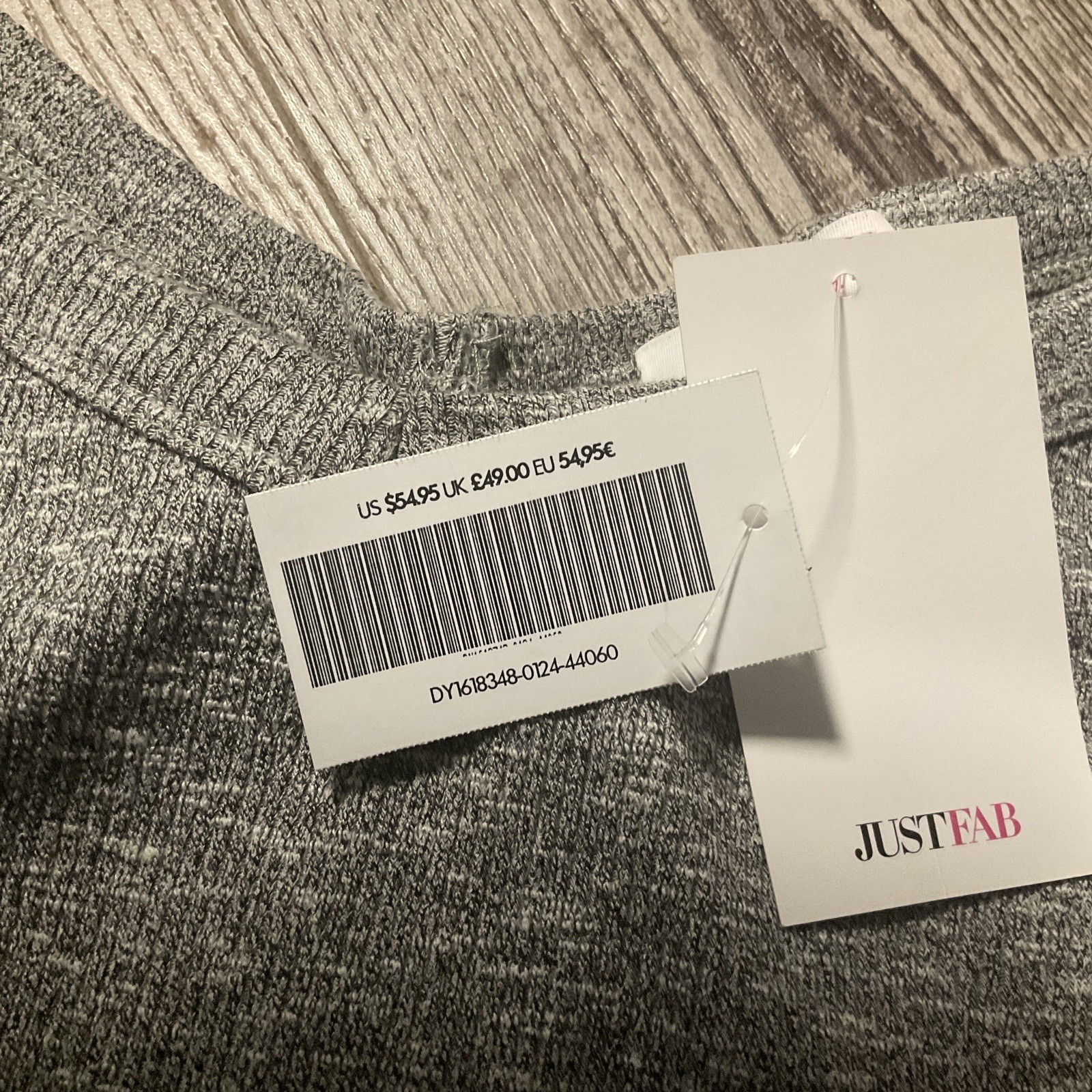 NWT JustFab Grey Ribbed Cold Shoulder Midi Dress – XXL – Long Sleeve with Slit