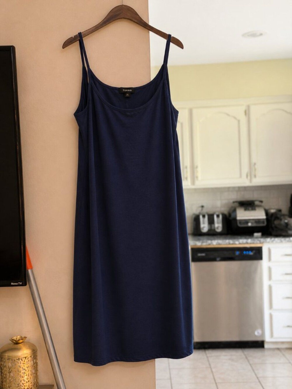 #024 – Shein Navy Blue Slip Dress Women’s Size 3XL