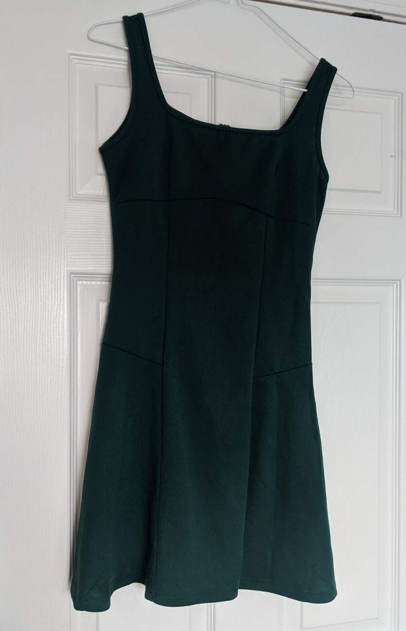 Romwe Women’s Sleeveless Zipper A Line Party Mini Bodycon Dress- XS