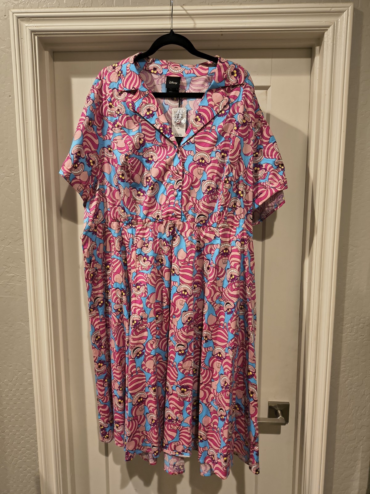Torrid Disney Cheshire Cat Rockabilly Swing Dress Size 28/5XL