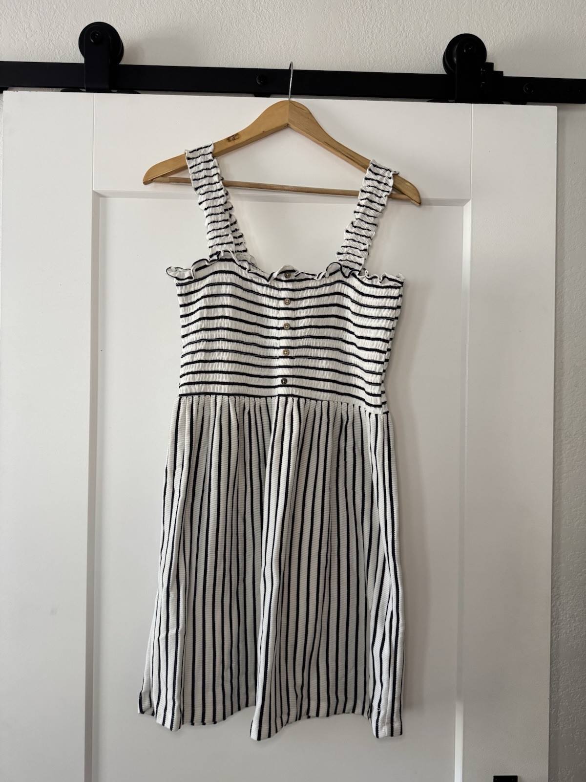 Roxy Womens Casual Dress Snow White Lane Stripe Summerland Tank Dress Juniors XL