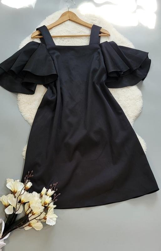 Women & Other Stories Black Satin Dress 36 / S /