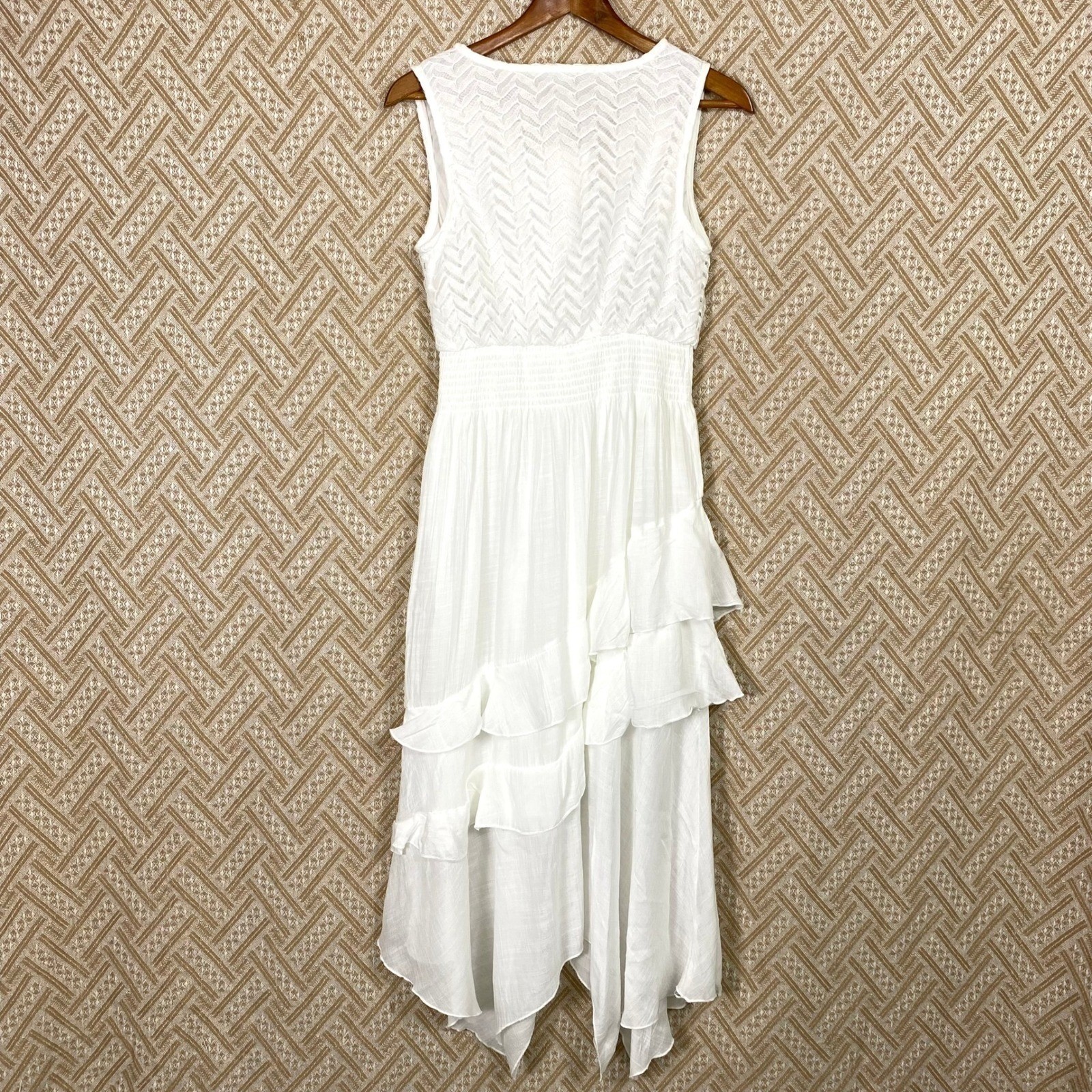 Anthropologie J Gee Small Maxi Dress Cottagecore Romantic Coquette Feminine Chic