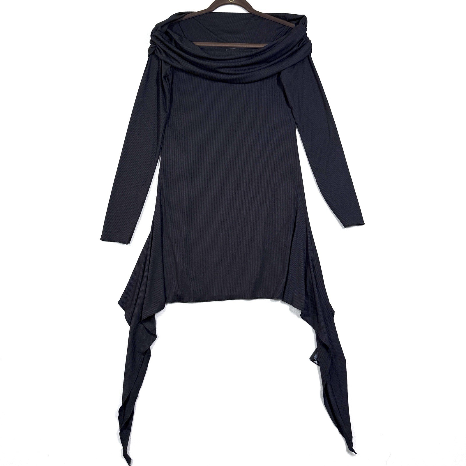 Killstar Dress Size Large Nyctophilia Mini Off Shoulder Witchy Goth Grunge Black