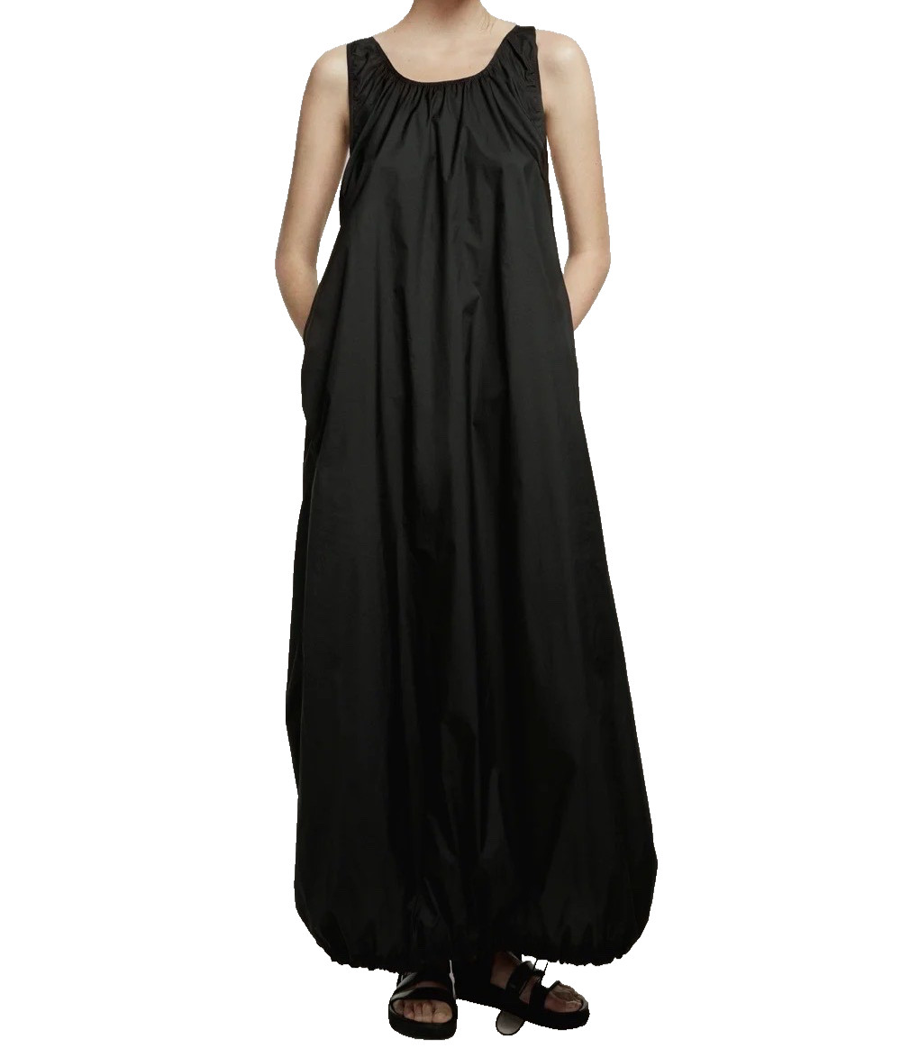 H&M STUDIO Black Parachute Dress 2017 L