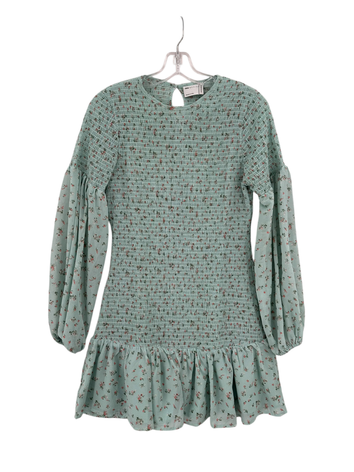 Asos Design Smocked Dress Womens Size 12 Boho Cottagecore Fairy Hippie Romantic