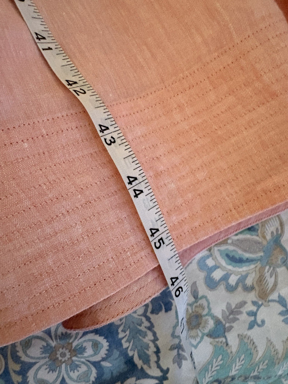 Lafayette 148 Peach/Pink Midi Linen Dress M
