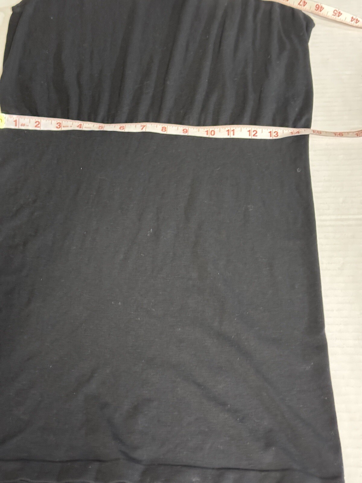 M.Rena Dress Tank Black Super Soft Seamless Bodycon One Size USA Women