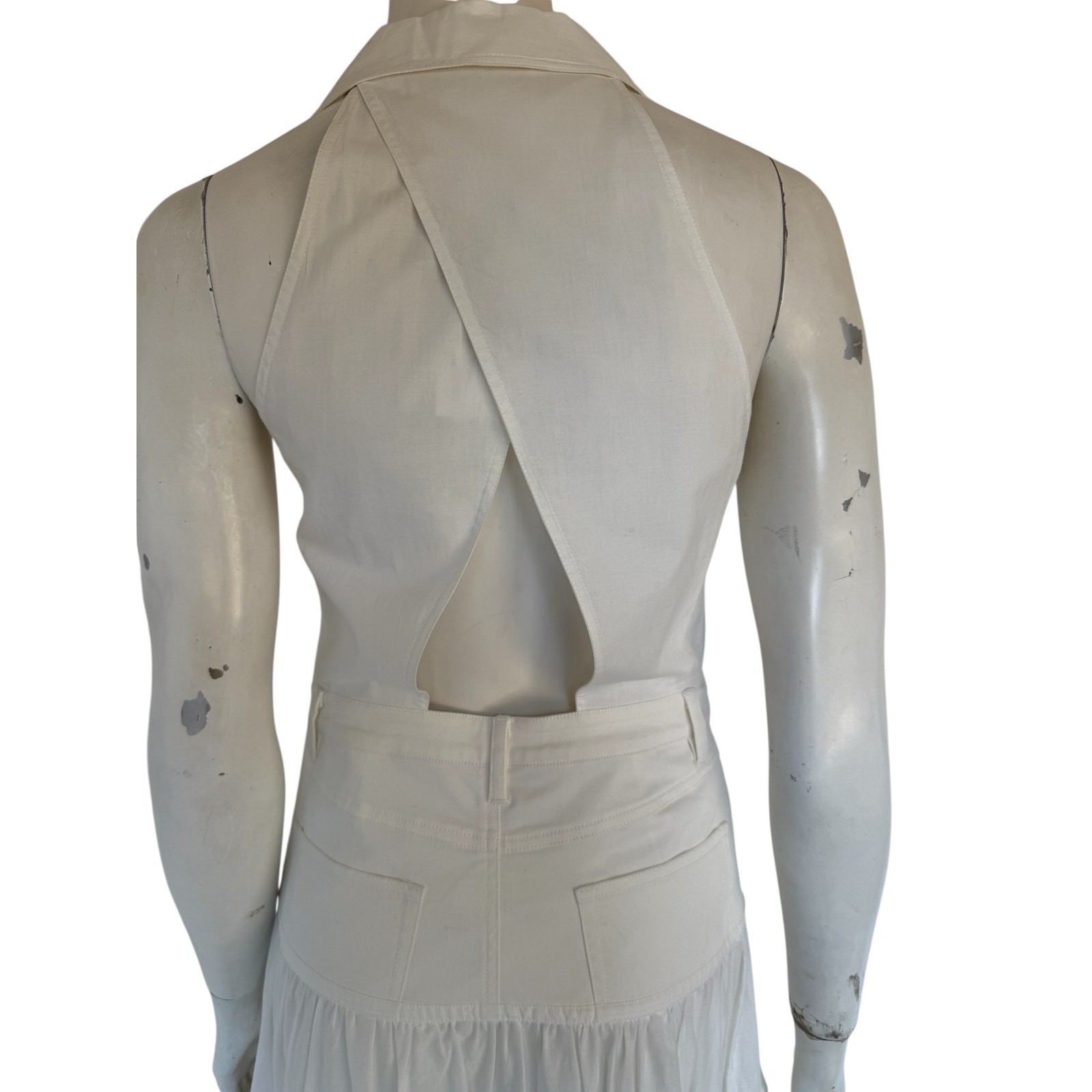 NWT Opening Ceremony OPTIC WHITE TIERED RUFFLE DRESS Size XS/S $350