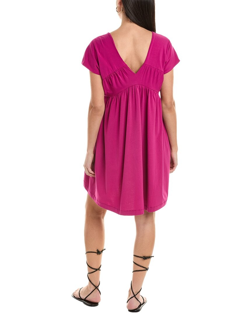 Alpha Studio Shirred Mini Dress Women’s Purple 38