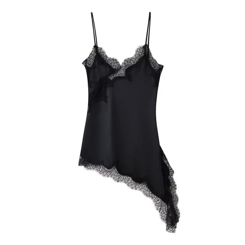 Women’s Winter 2026 Lace Mini Dress V-Neck Sleeveless