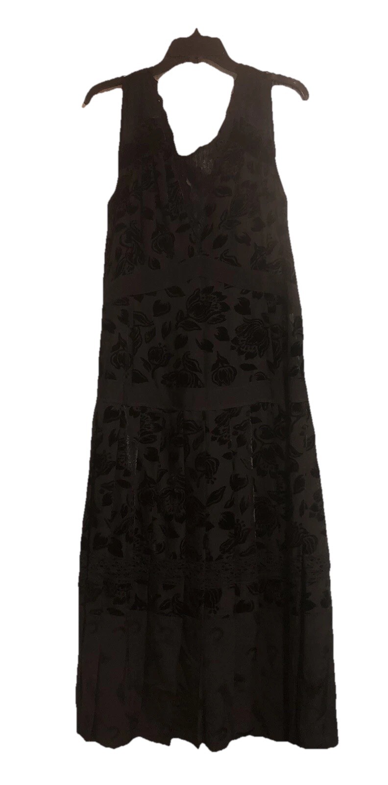 NWT! COACH Floral Devor Dress Sz6 Black Originally $795