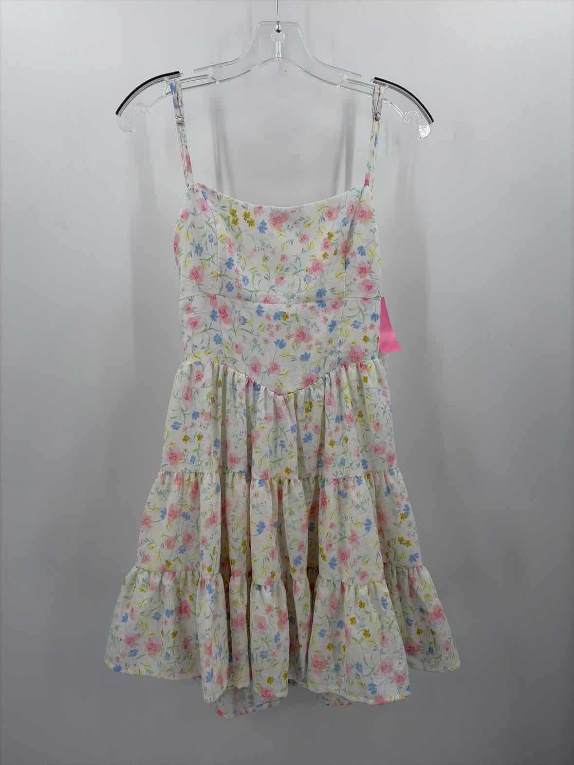 Pre-Owned Altar’d State White Size Small Floral Knee Length Sleeveless Dress
