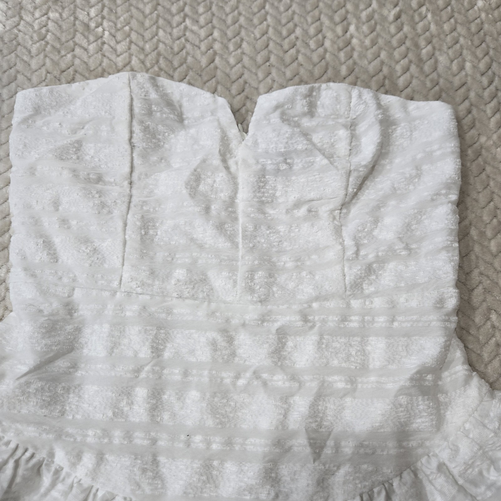 Do+Be Strapless Tiered Ruffle Mini Dress Size Medium