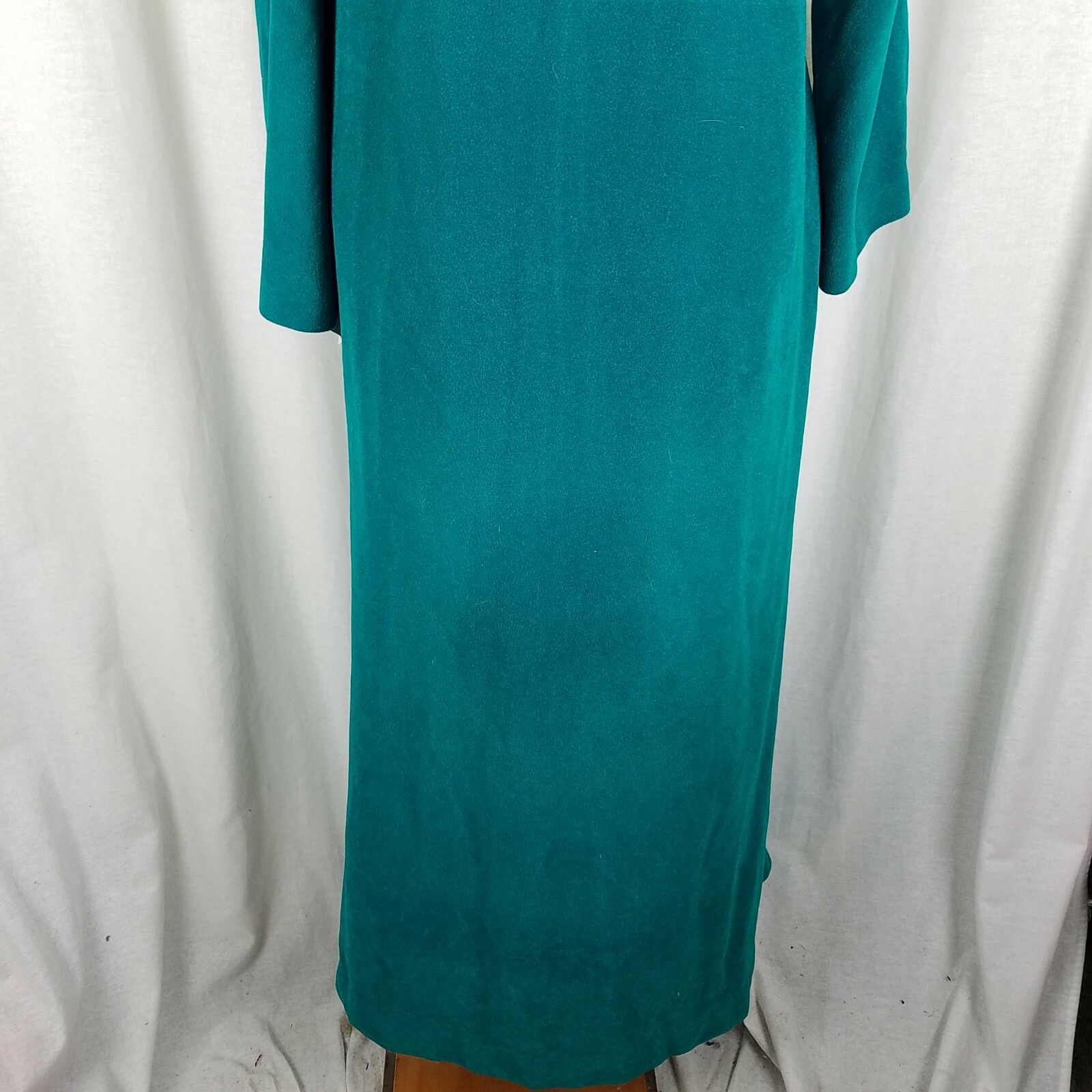 Vanity Fair Velor Maxi Robe House Dress Womens 12 Vintage Mid Century 60s Dacron
