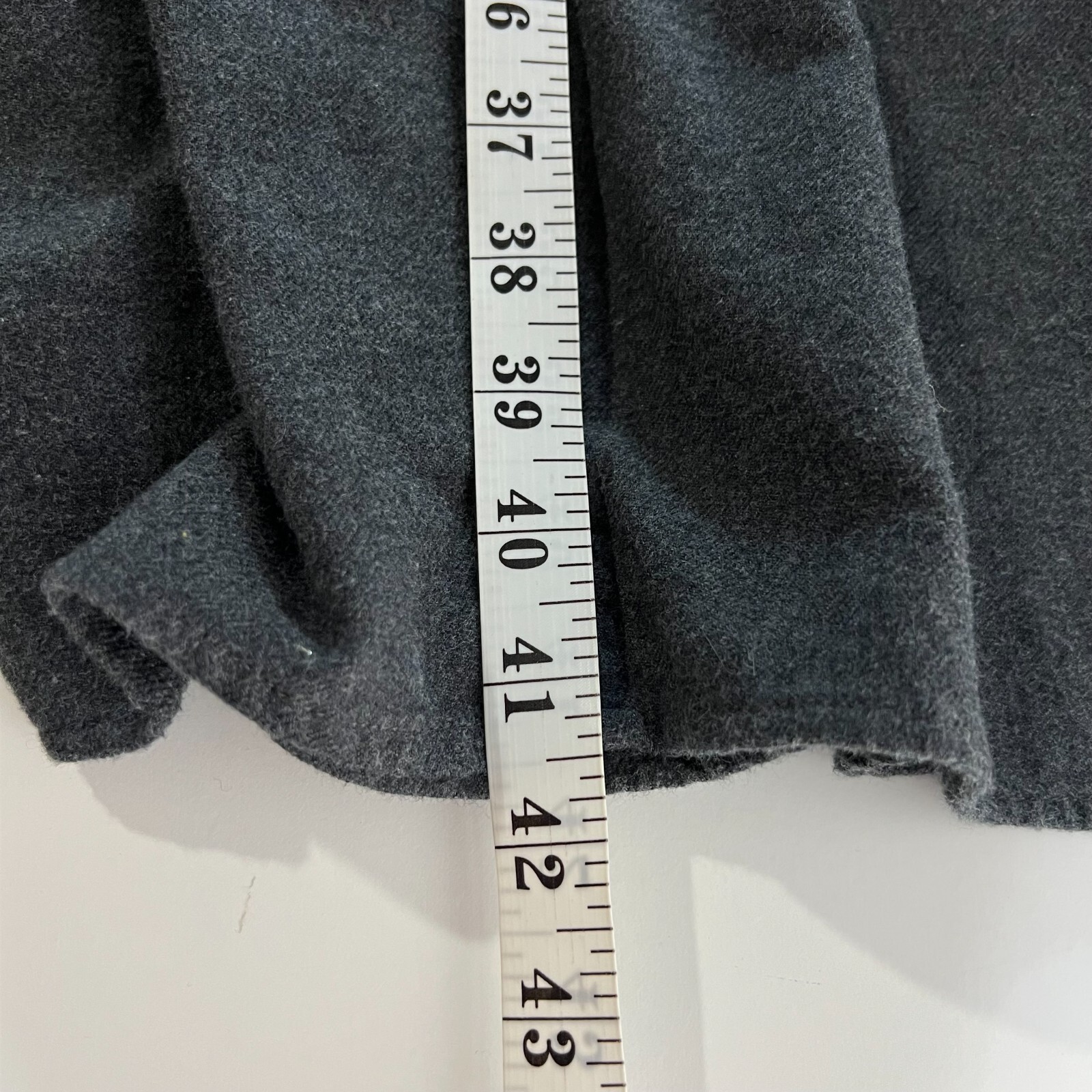 MUJI Size Medium Cotton Flannel Gray Dress Minimalist Lagenlook