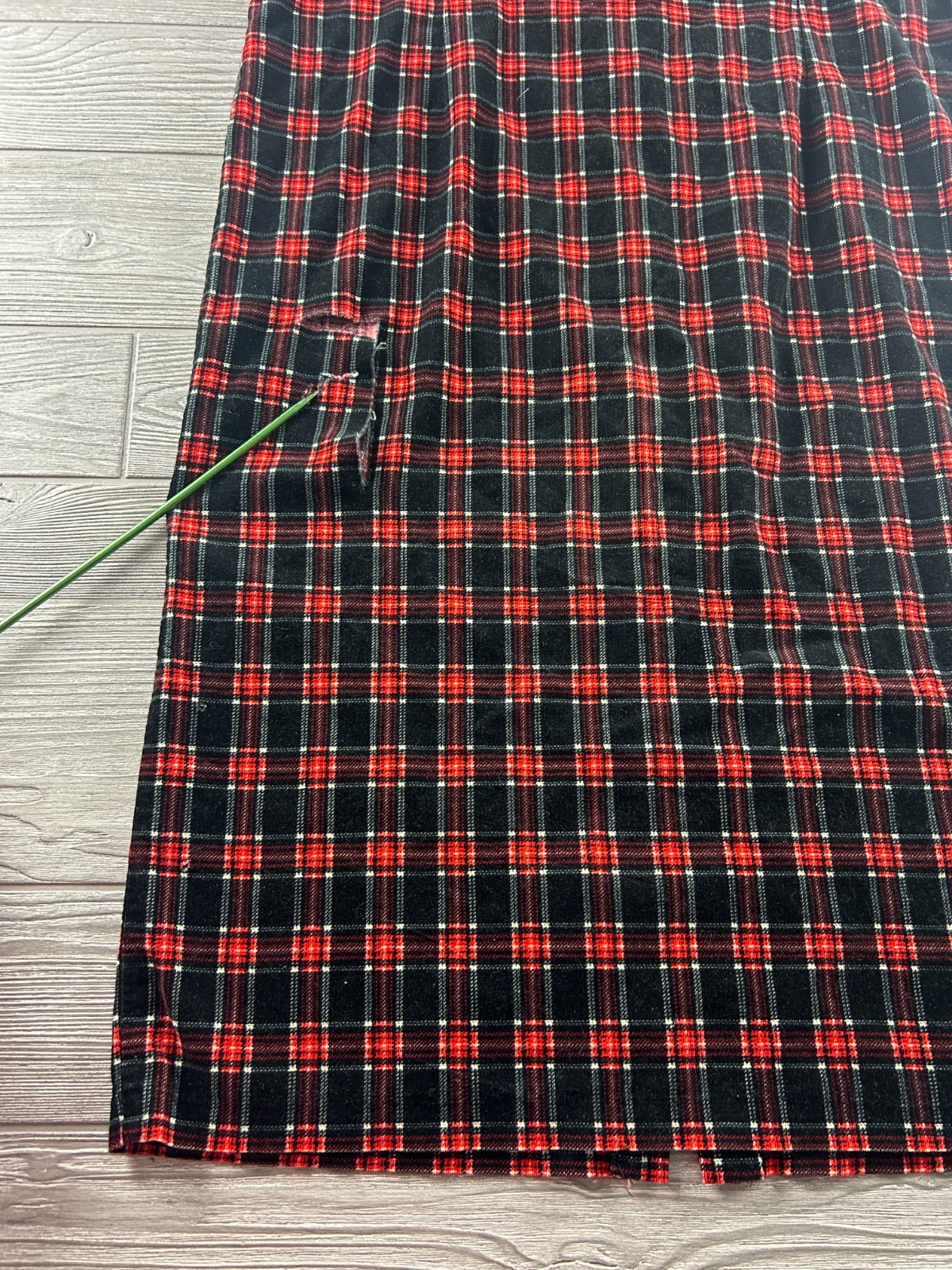 Pendleton Plaid Button Front Sleeveless Dress Women’s Size 12 USA Made