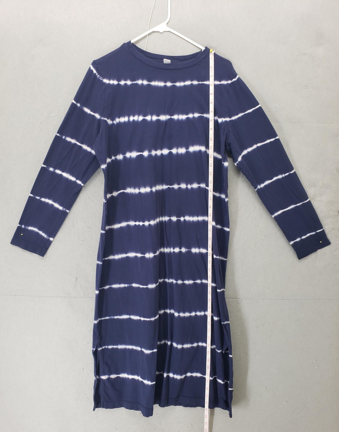 Old Navy Dress Womens Large Tie Dye Long Sleeve Crew Neck Pullover Casual