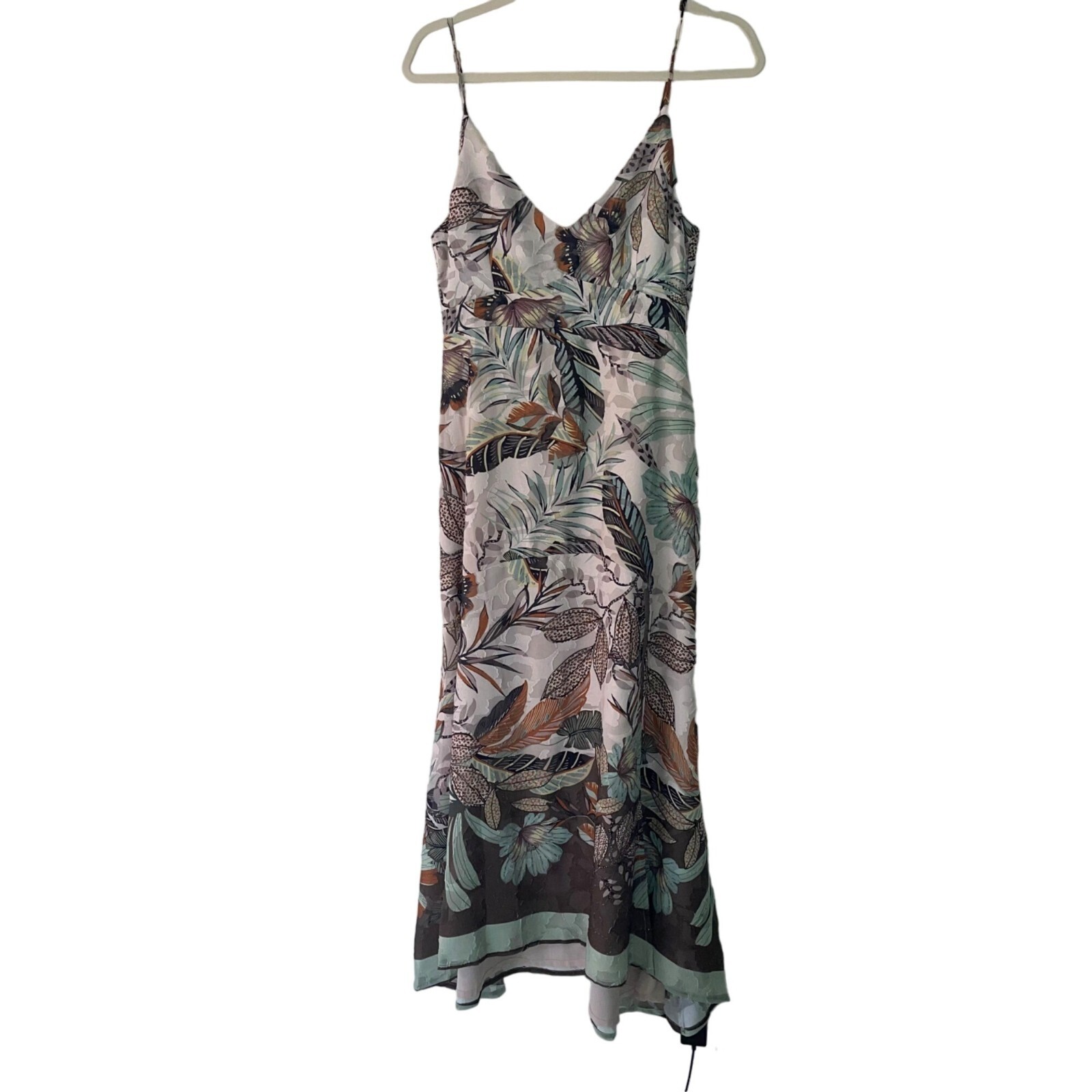 Super Natural By Secret Mission Dress Floral Womens Size Small Multicolor Jungle