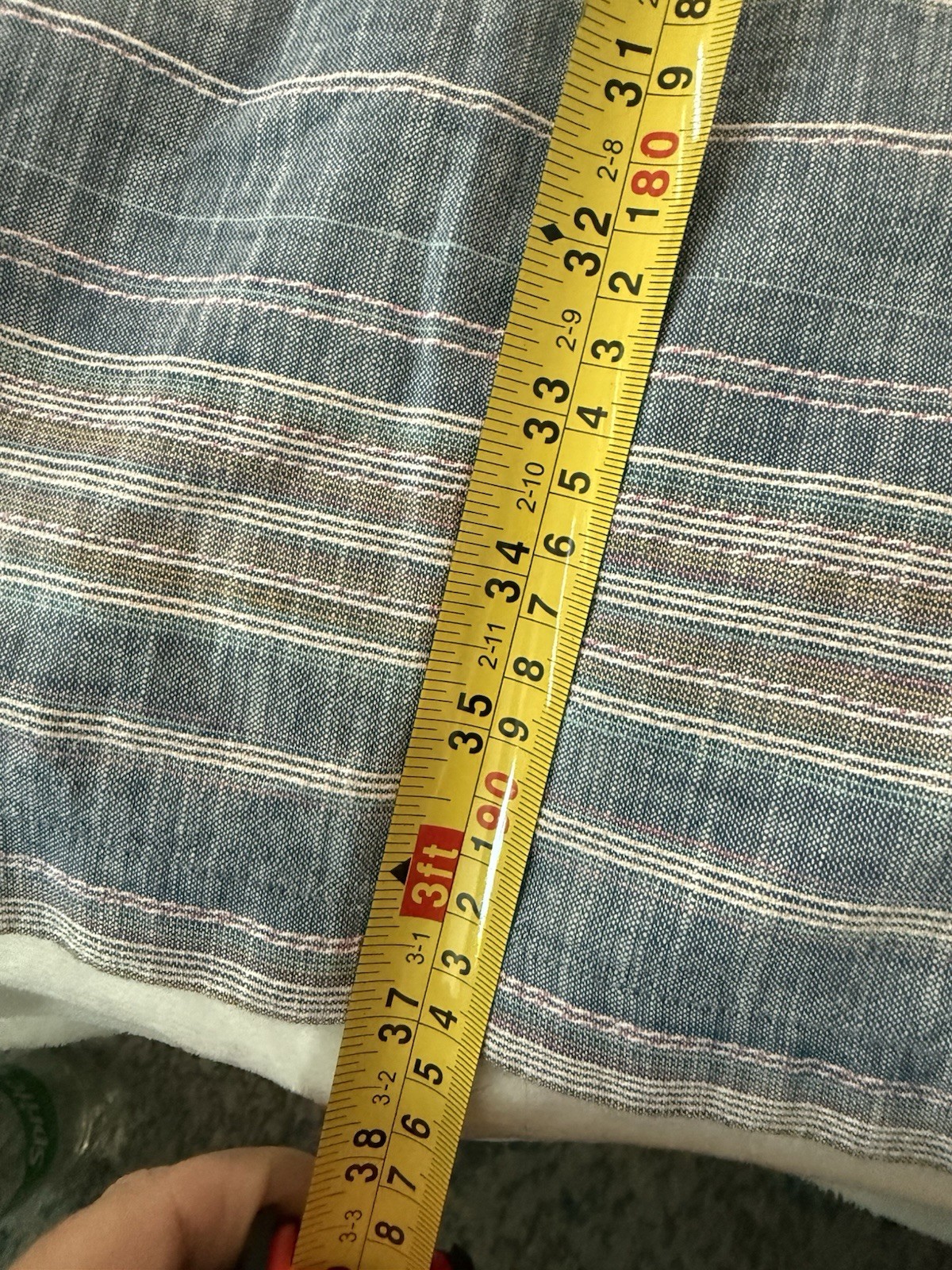 Talbots Shift Dress Size 12 Petite Crochet Front Stripes Lined E15