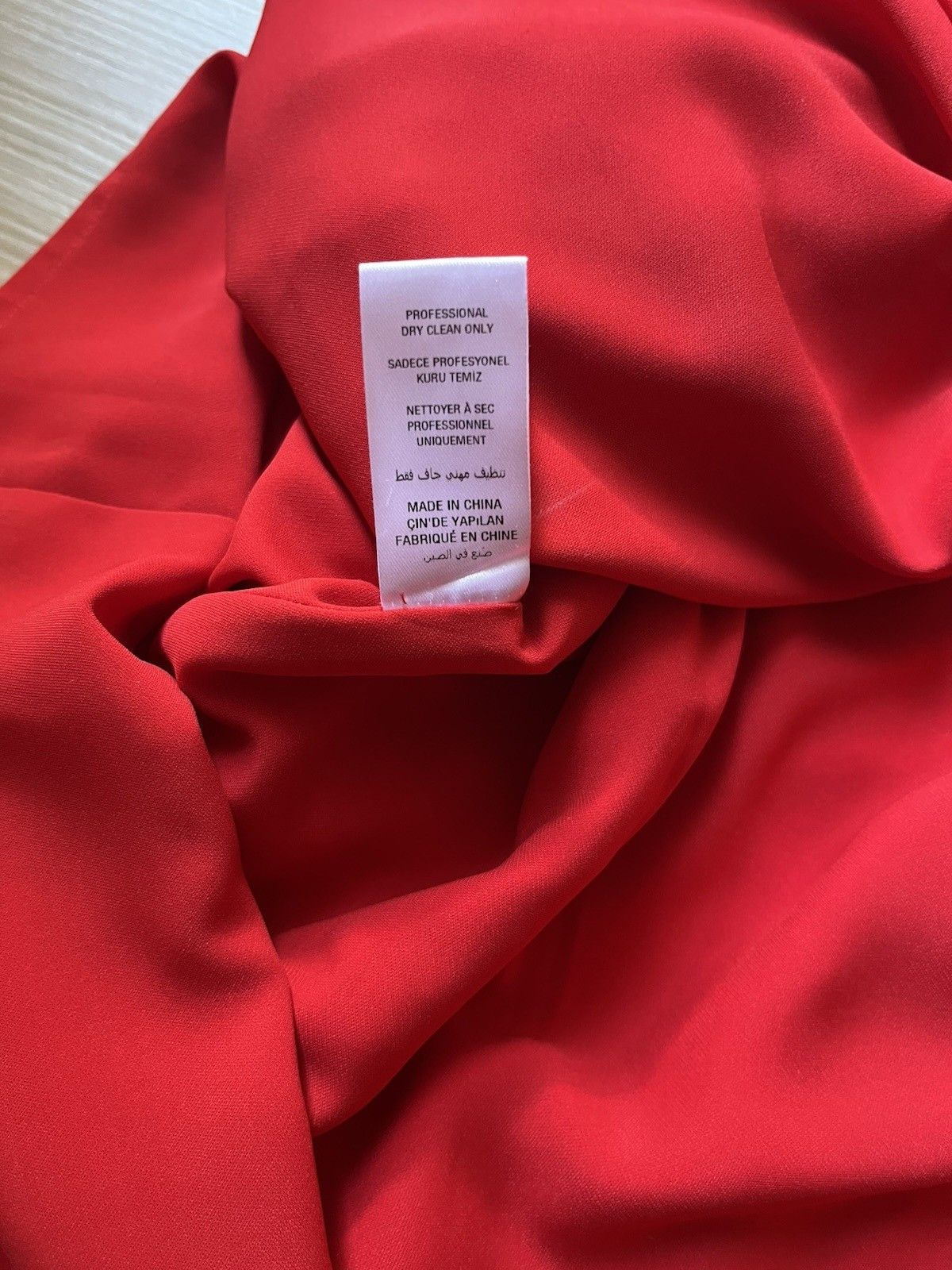 Opening Ceremony Blaze Red Silk Ruffle Dress V Neck- Size 6