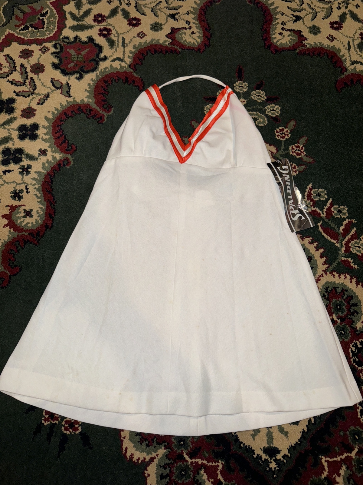 1980s New Old Stock Spalding Tennis Dress W/Tags Tenniswear Sz 12 E