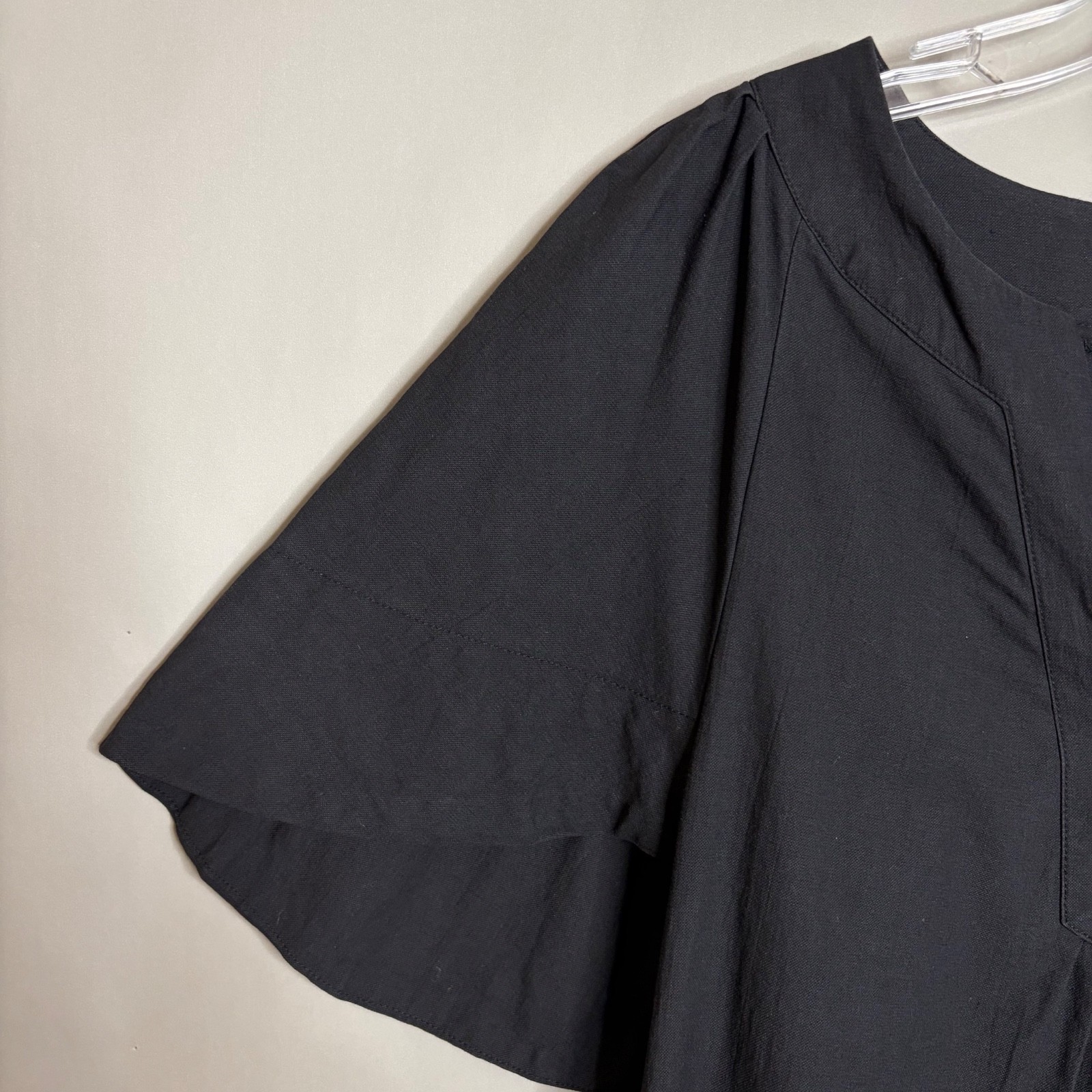 Tuckernuck Pomander Place Finley Dress S Black Minimalist Cotton Mini Shift