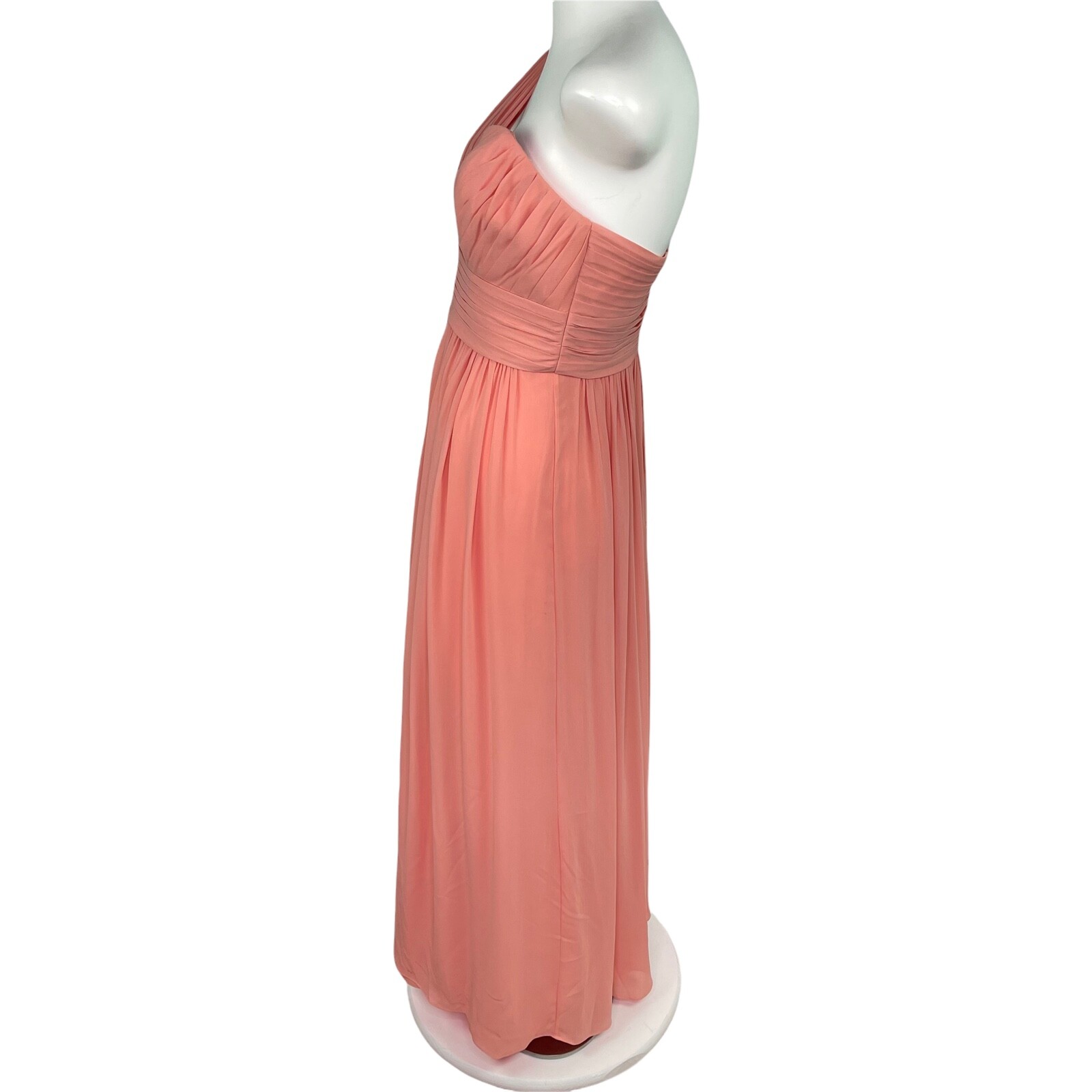 Watters & Watters One Shoulder Chiffon Formal Bridesmaid Maxi Dress Women’s Sz 8