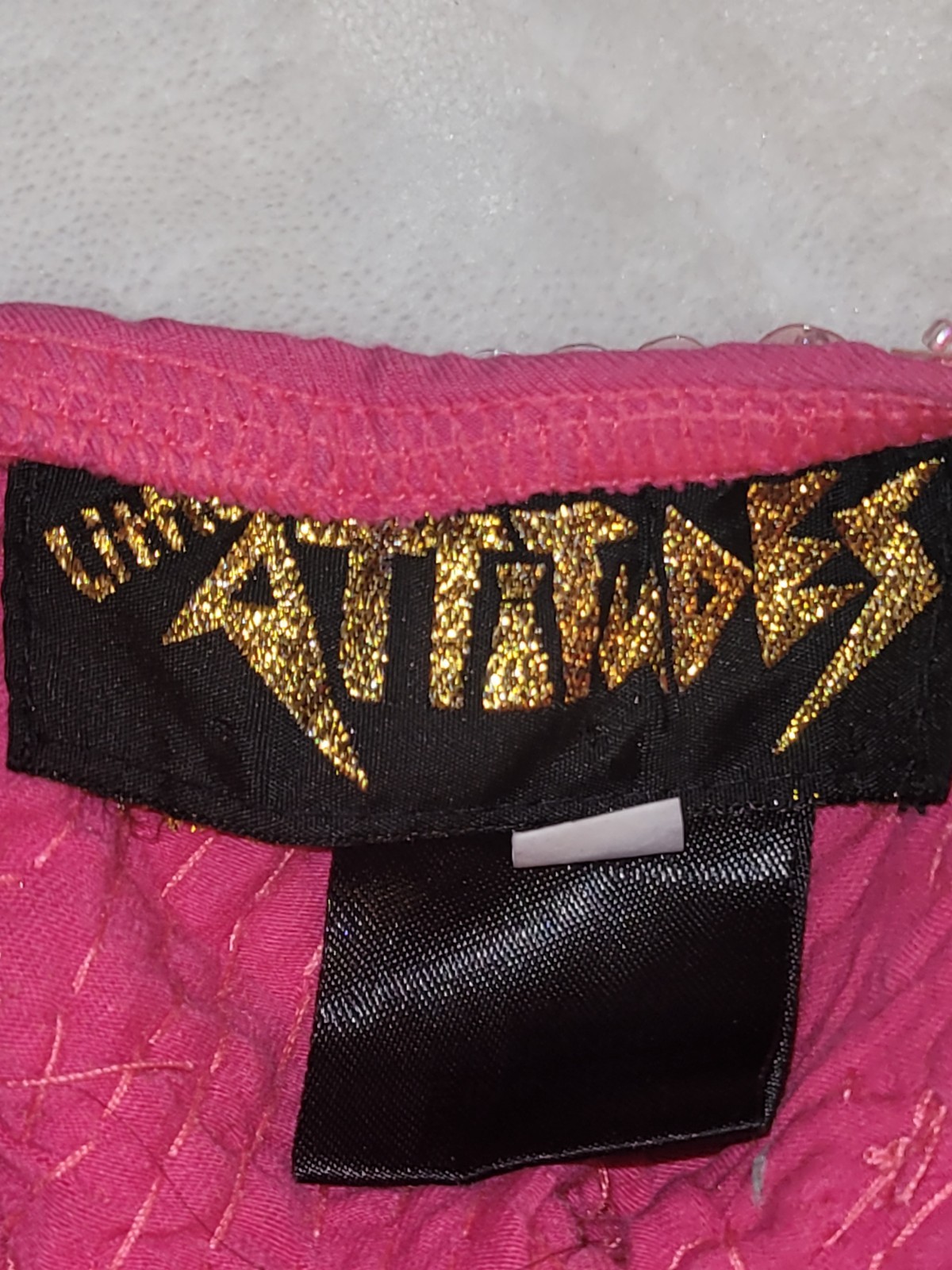 Little Attitudes Beautiful Hand Sewn Sequin Pink Butterfly Dress Size 14