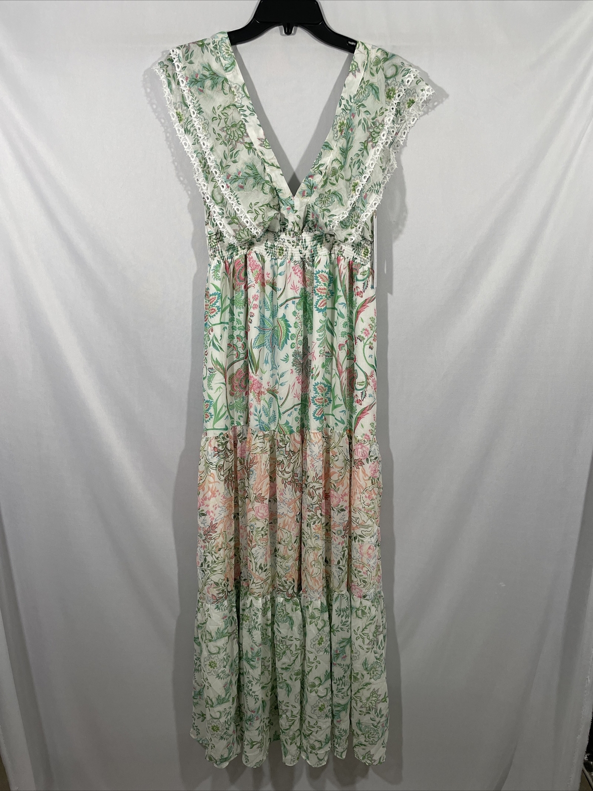 NWT House of Harlow 1960 [ Medium ] Romantic Floral Tiered Maxi Dress #S509
