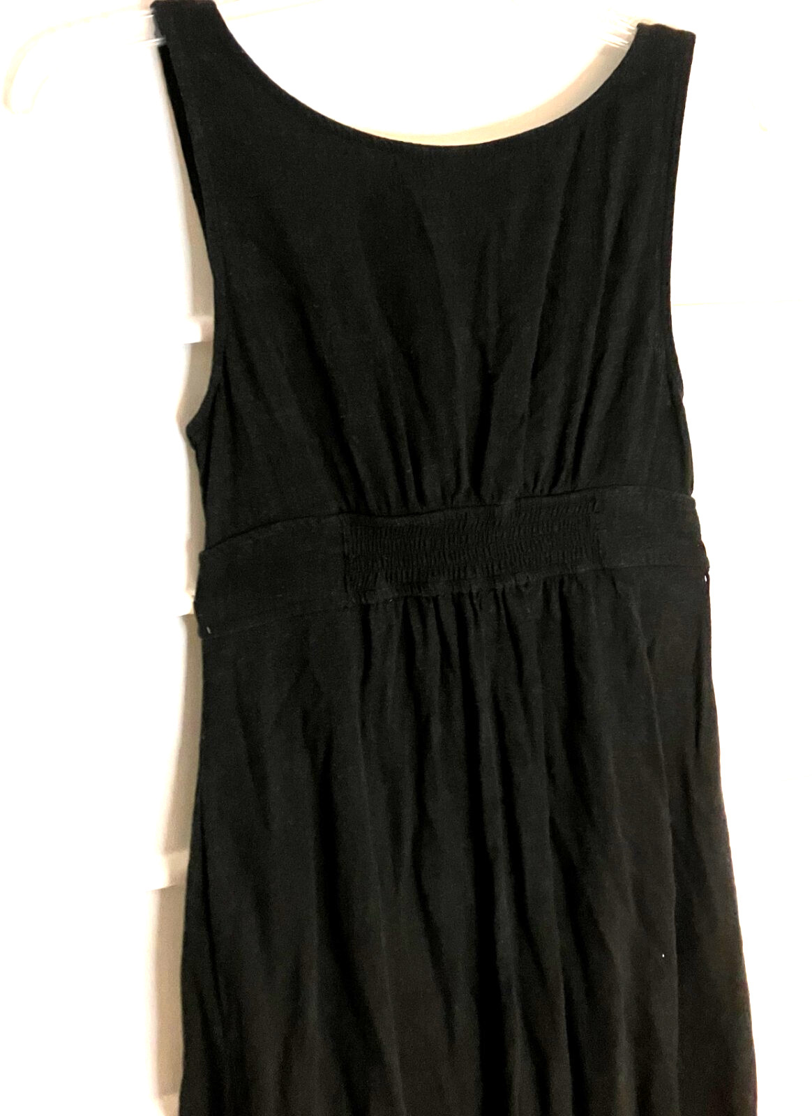 Universal Thread Black Rayon Linen Blend Knotted Sleeveless Dress Size XS EC!