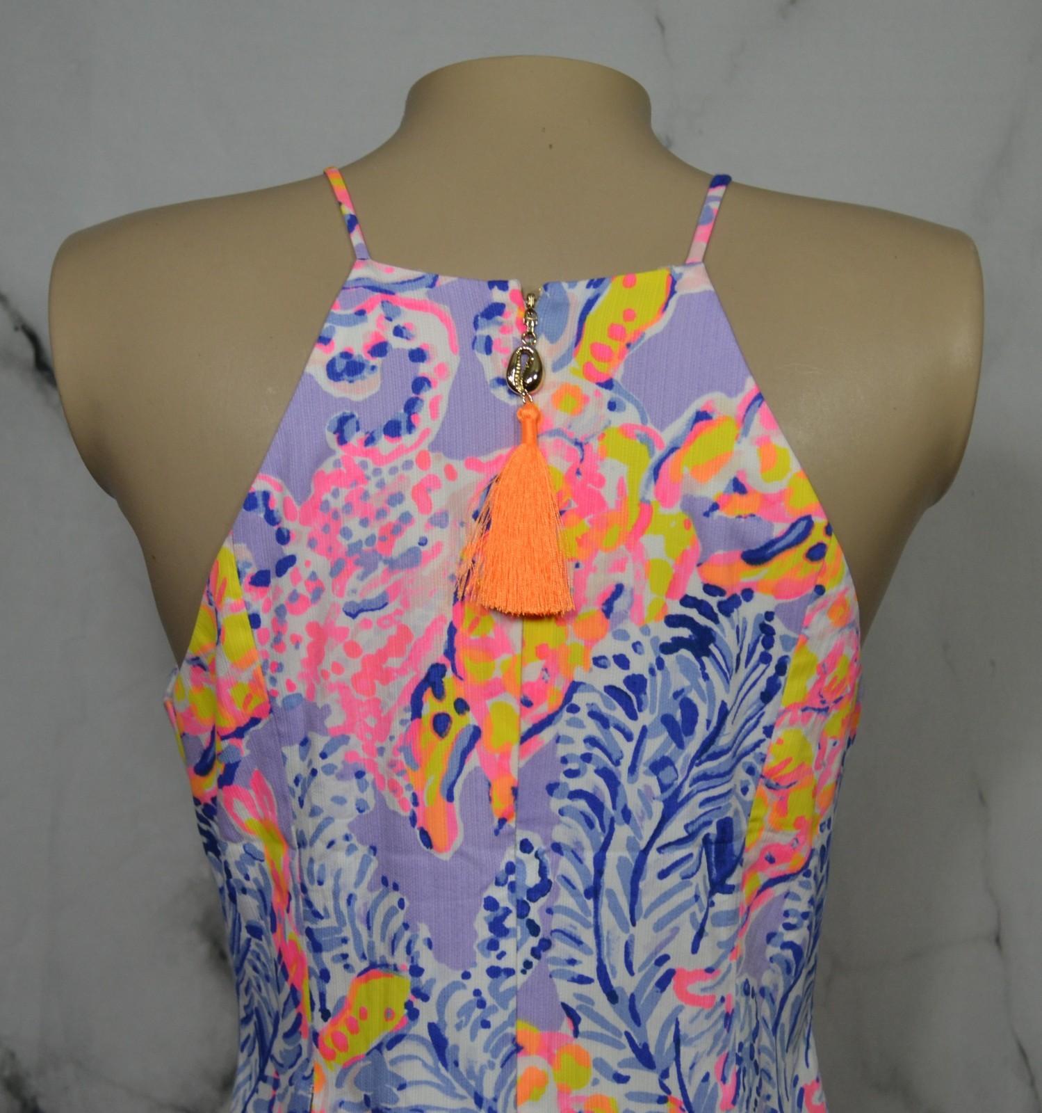 LILLY PULITZER Lilac Verbena Turtle Print So Snappy Pearl Shift Dress 6 Lined