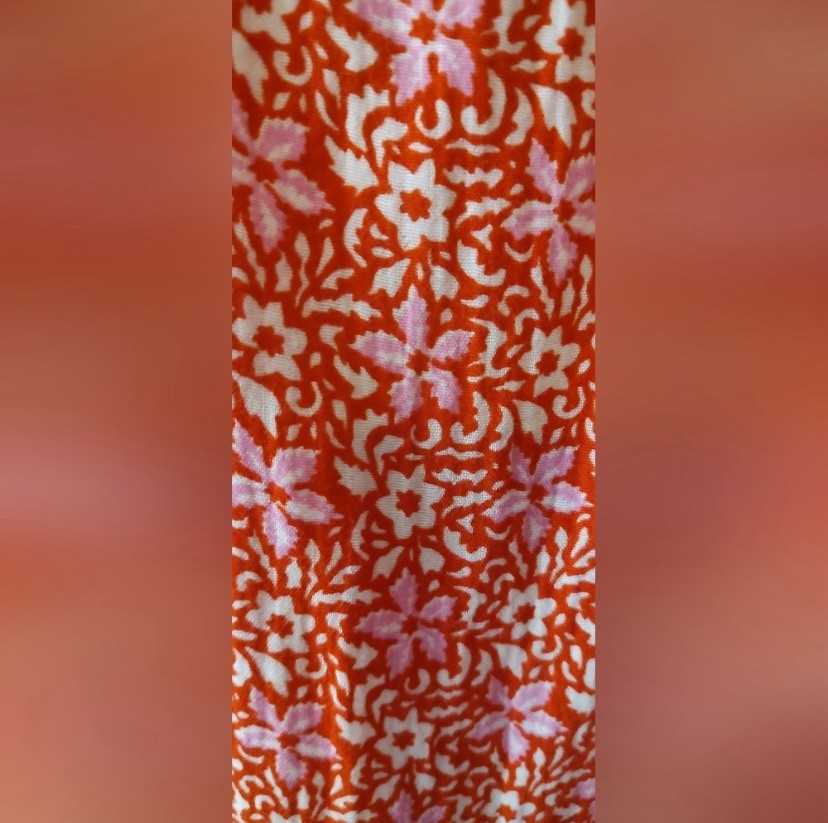 Ann Taylor Maxi Dress, Size M, Red Pink White Floral, Square Neck, Ruffle