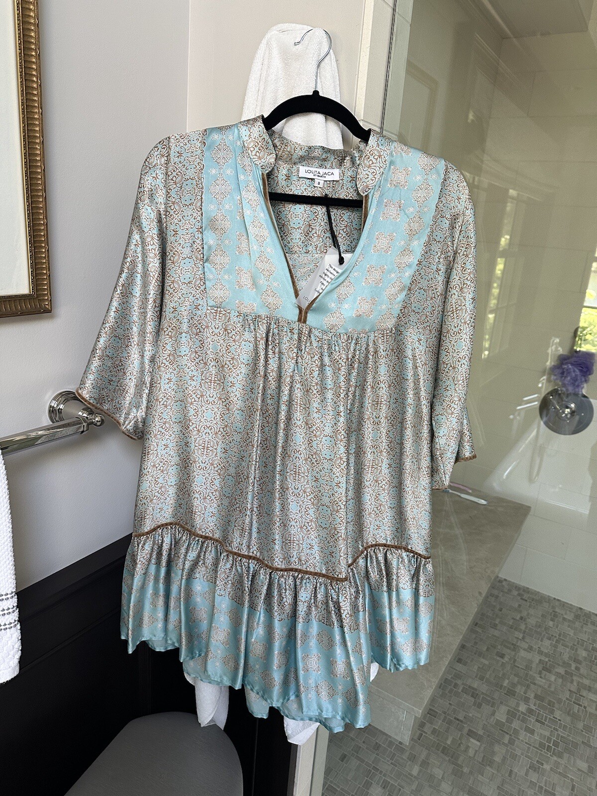 LOLITA JACA St. Barths Ciriana Silk Tunic Dress