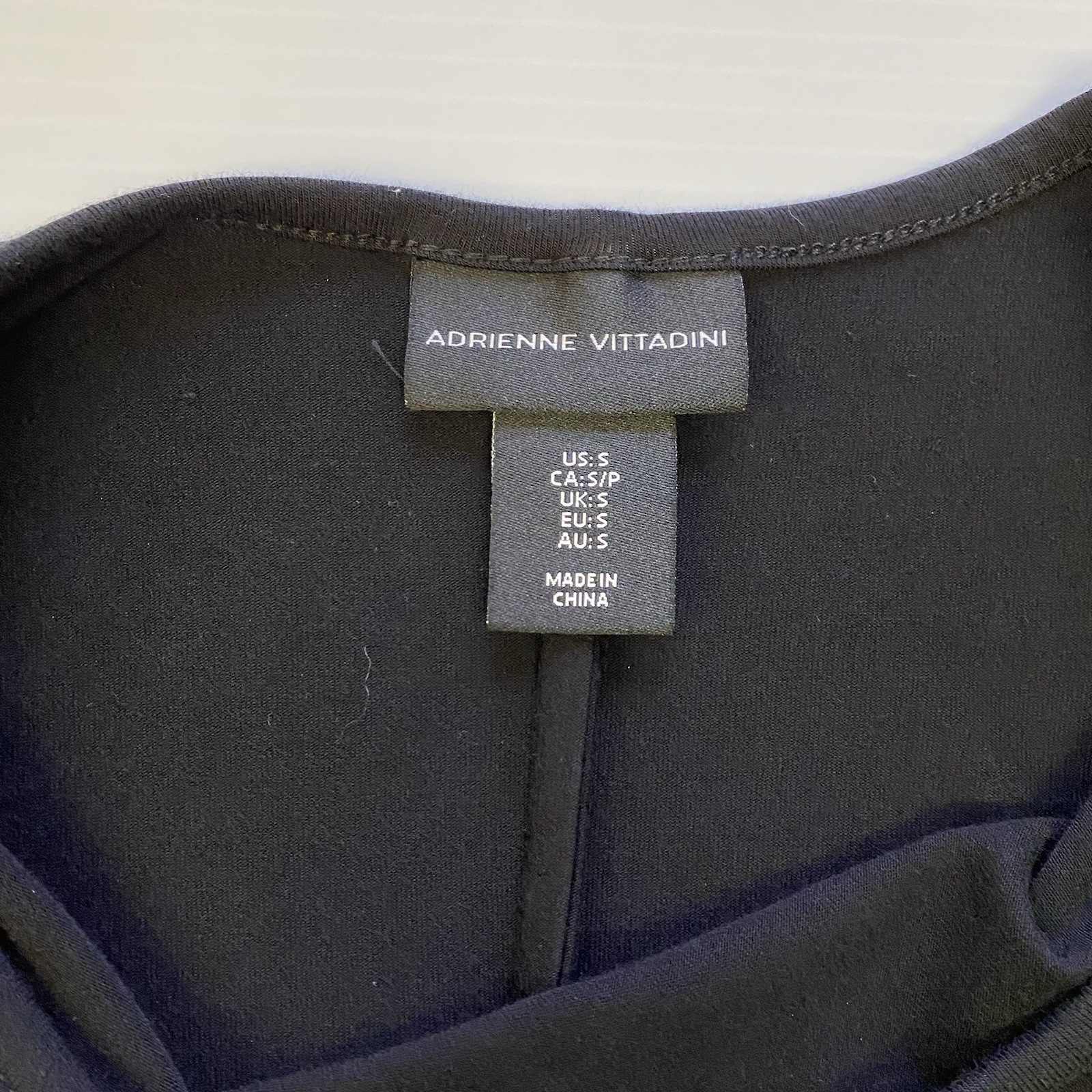 Adrienne Vittadini Dress Womens Small Sleeveless Black Stretch Comfort