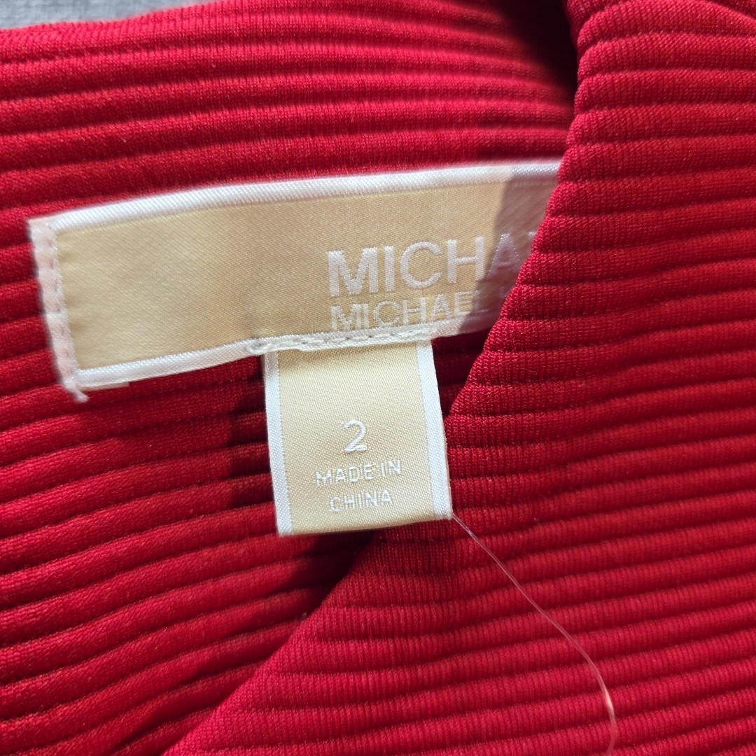 Michael Kors Dress Red Blaze Womens Size 2 NWT (Small Mark)