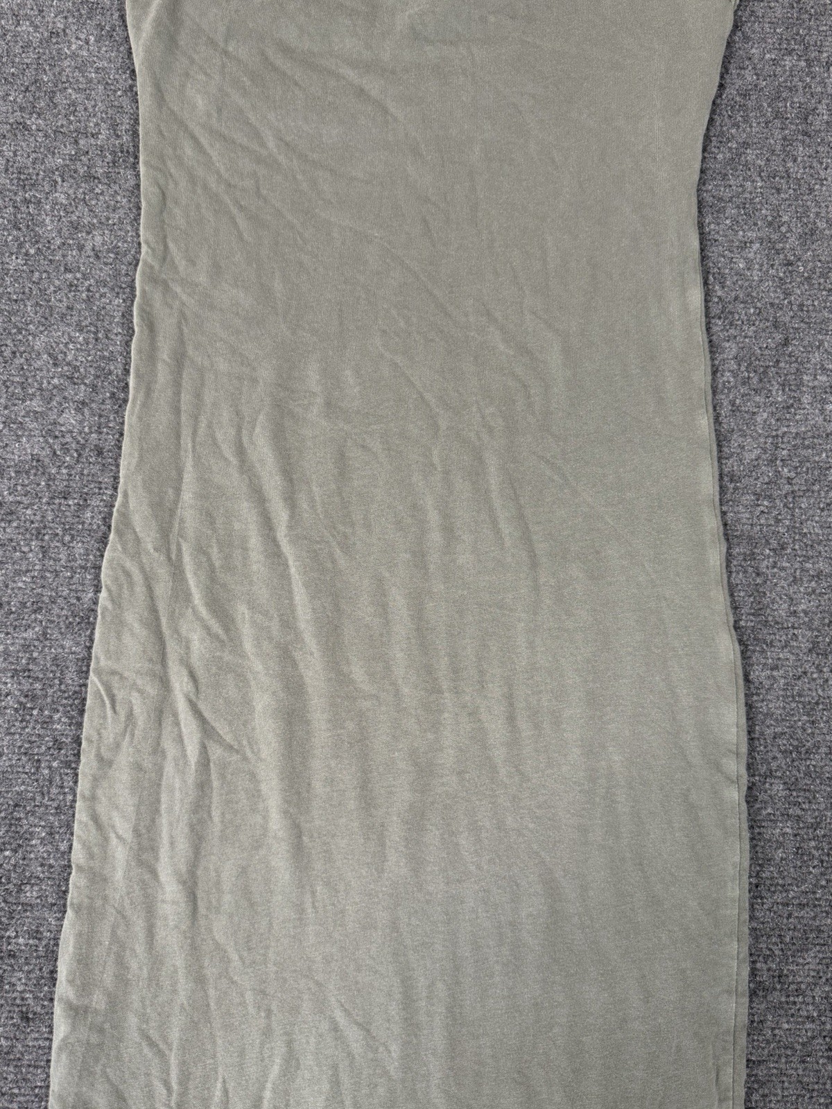 James Perse Twisted Ruched Tank Maxi Dress Womens 3 Large Sage Green Cotton USA